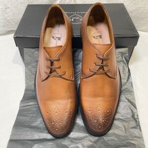 Black‎ Brown 1826 NWB Leather Dress Shoes Brogue Oxford Formal Cognac Size 9
